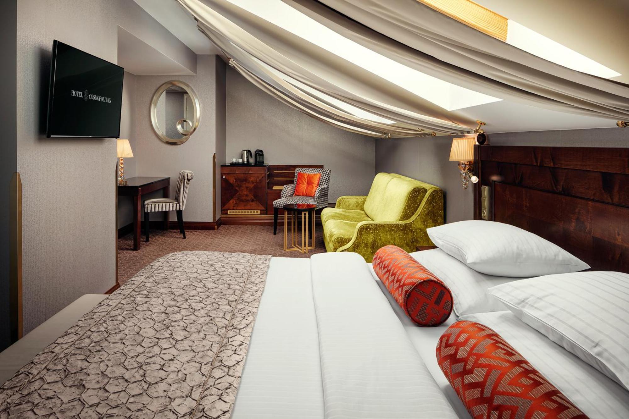فندق كوسوموبوليتان براغ المظهر الخارجي الصورة A room at the hotel